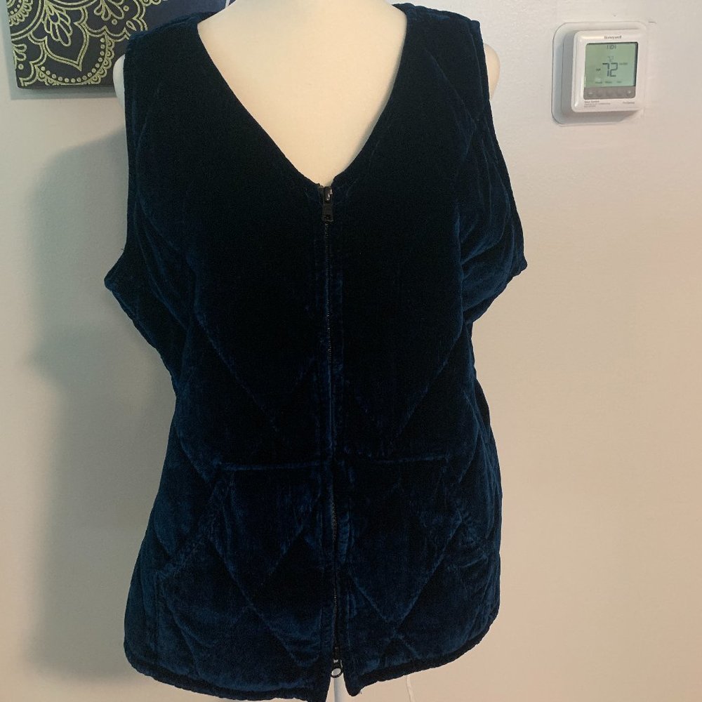 Blue Velvet Vest